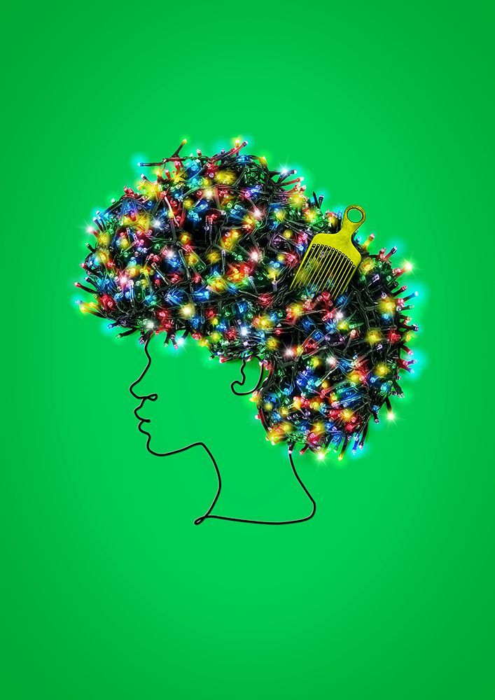 Afro Lights art print by Artem Pozdniakov for $57.95 CAD