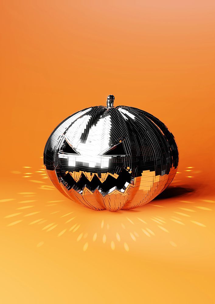 Disco Pumpkin art print by Artem Pozdniakov for $57.95 CAD
