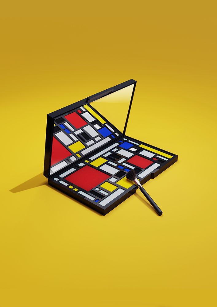 Mondrian Makeup art print by Artem Pozdniakov for $57.95 CAD