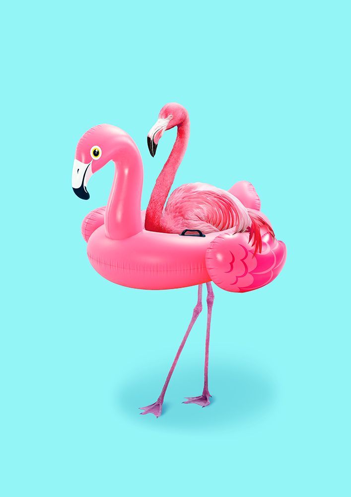 Flamingo on Resort art print by Artem Pozdniakov for $57.95 CAD