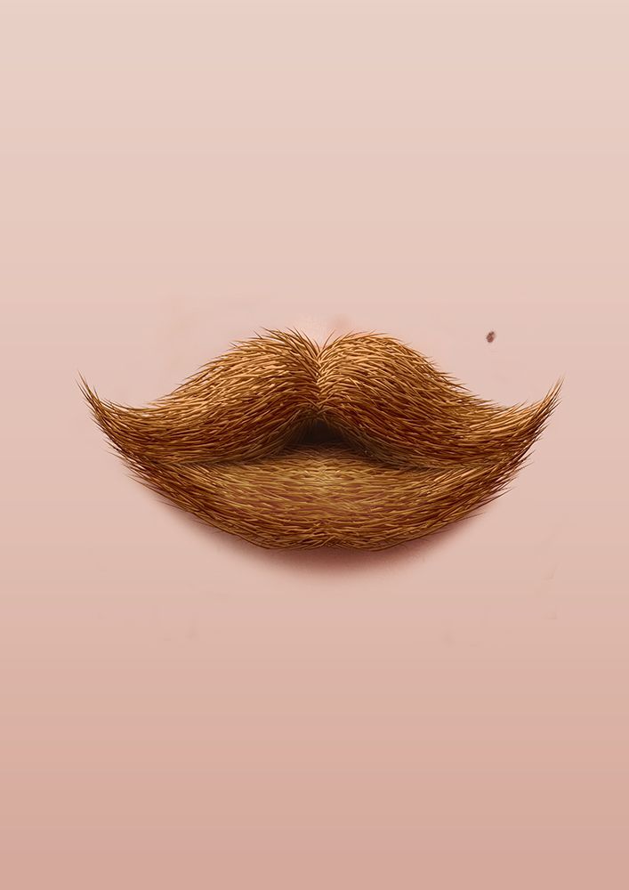 Moustache Kiss art print by Artem Pozdniakov for $57.95 CAD