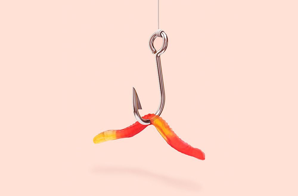 gummy_square.jpg Sweet Bait art print by Artem Pozdniakov for $57.95 CAD