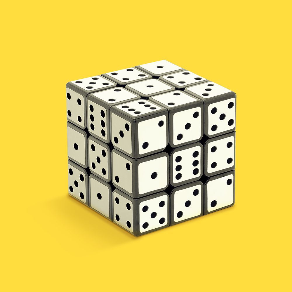 Not Rubiks cube art print by Artem Pozdniakov for $57.95 CAD