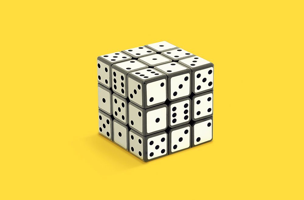 Not Rubiks cube art print by Artem Pozdniakov for $57.95 CAD