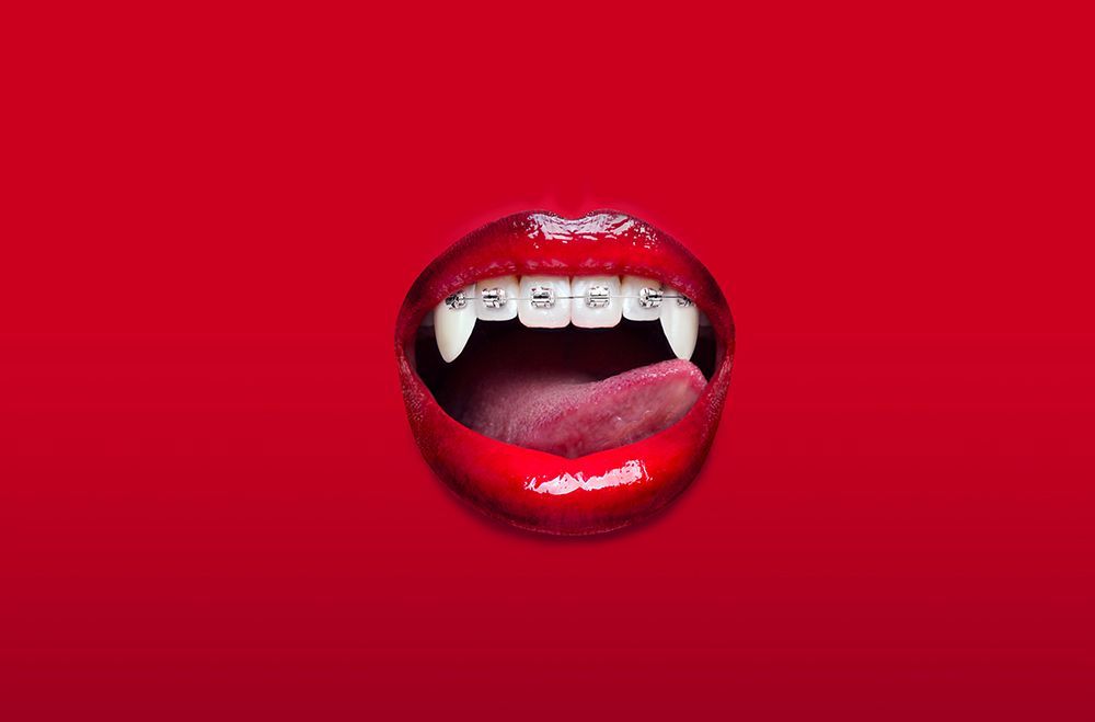 Vampire braces art print by Artem Pozdniakov for $57.95 CAD