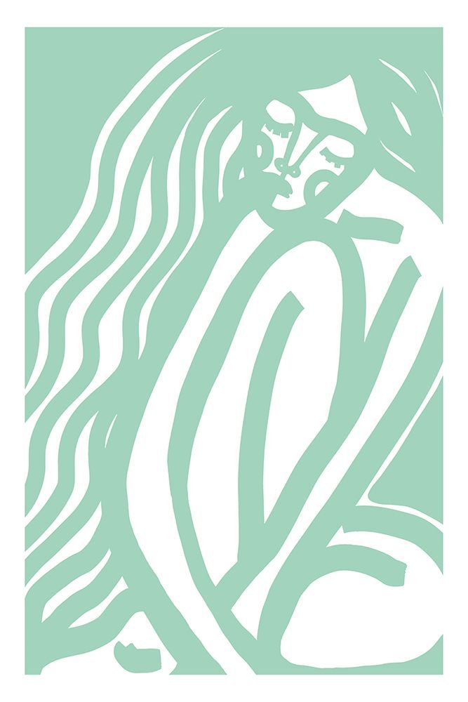 The Silence (mint) art print by Treechild for $57.95 CAD