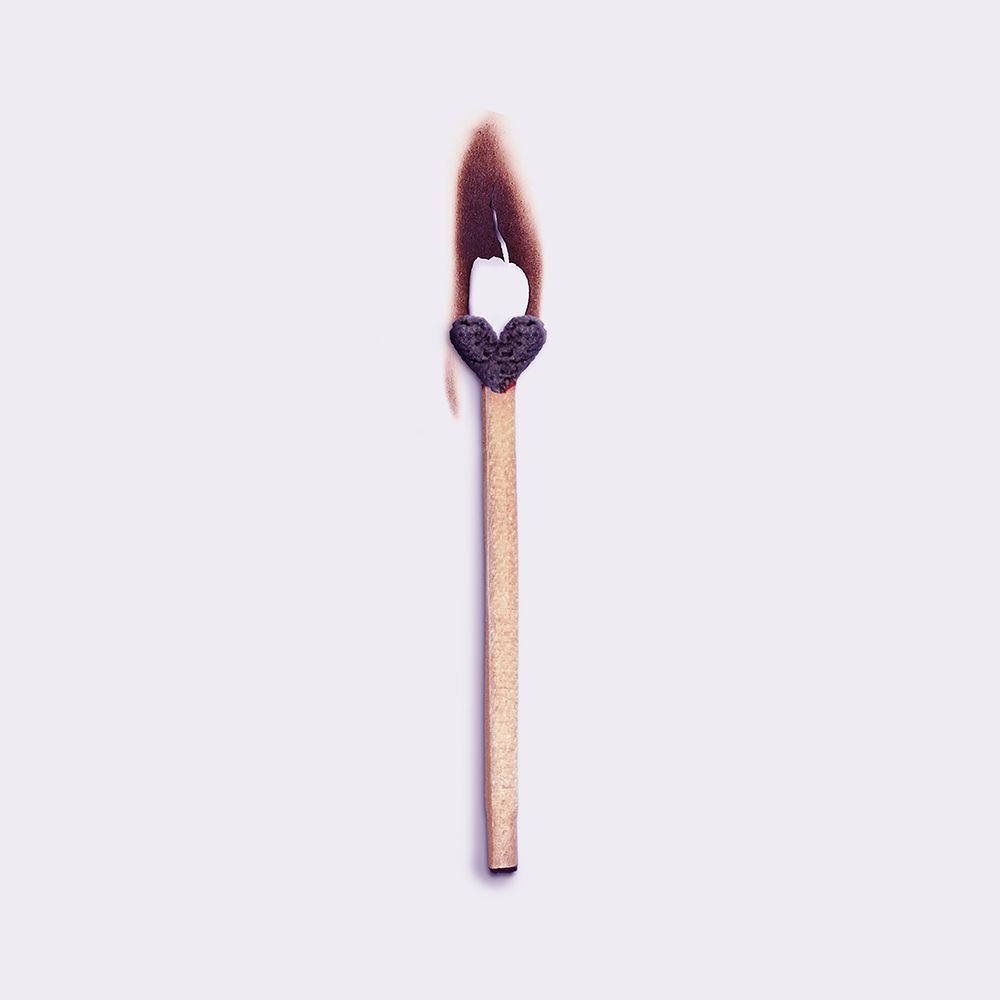 Burned love art print by Artem Pozdniakov for $57.95 CAD