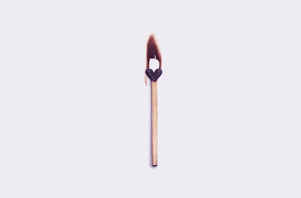 Burned love art print by Artem Pozdniakov for $57.95 CAD