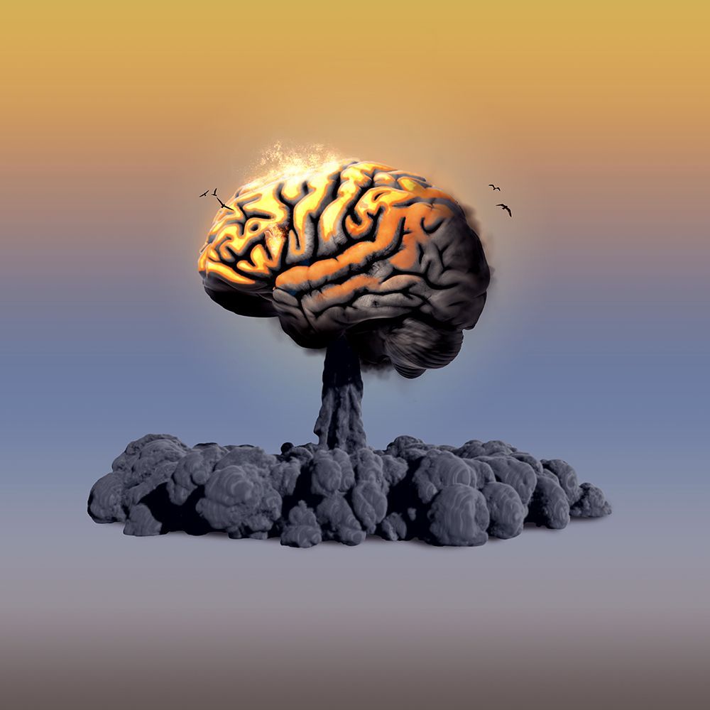 Brain Explosion art print by Artem Pozdniakov for $57.95 CAD