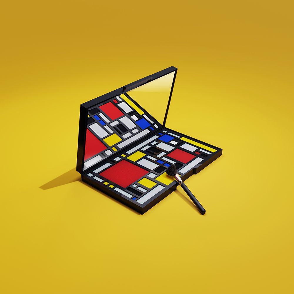 Mondrian Makeup art print by Artem Pozdniakov for $57.95 CAD