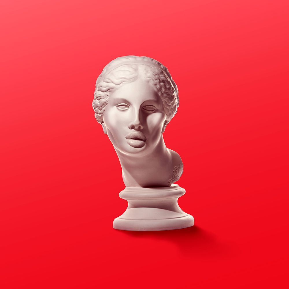 Crimson Classical Bust art print by Artem Pozdniakov for $57.95 CAD