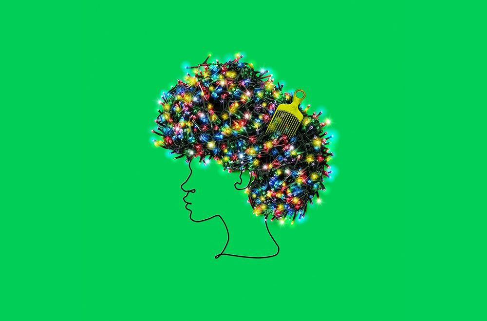 Afro Lights art print by Artem Pozdniakov for $57.95 CAD