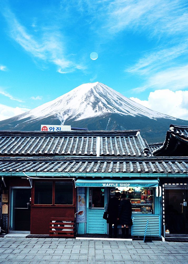 Waffle and Mt Fuji Japan art print by Al Barizi for $57.95 CAD