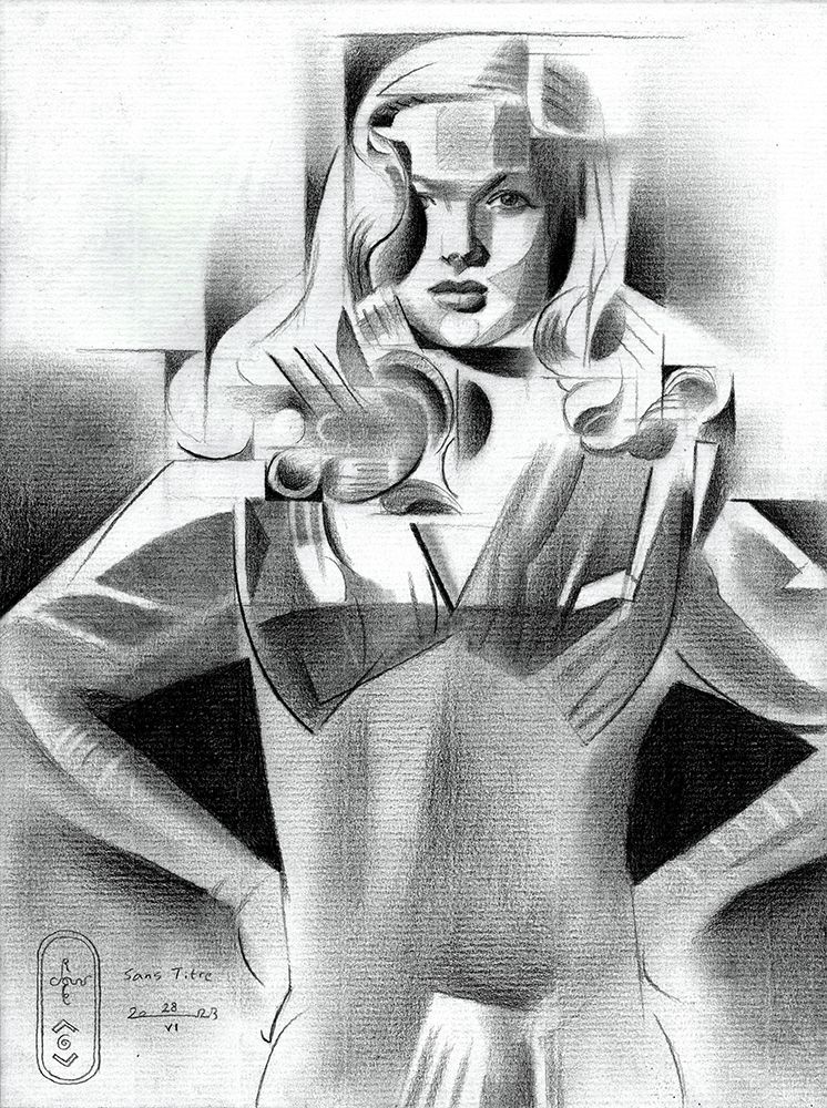 Sans Titre 28 06 23 (veronica Lake) art print by Corne Akkers for $57.95 CAD