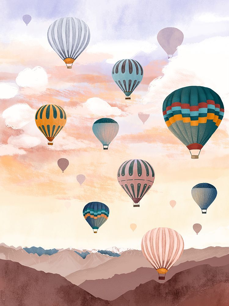 Airballoon Sky art print by Goed Blauw for $57.95 CAD