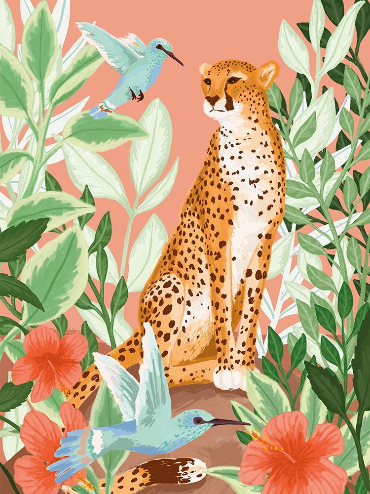 Tropic Cheetah art print by Goed Blauw for $57.95 CAD