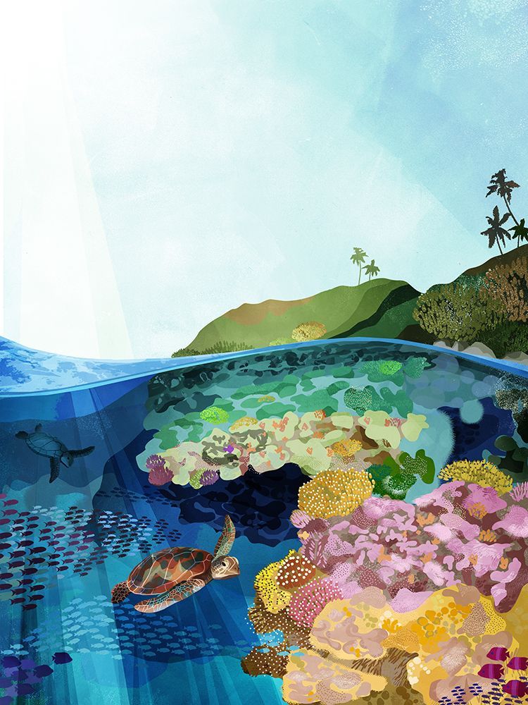 Underwater World art print by Goed Blauw for $57.95 CAD