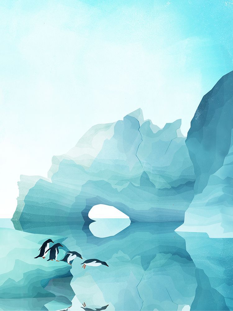 Penguins By Day art print by Goed Blauw for $57.95 CAD