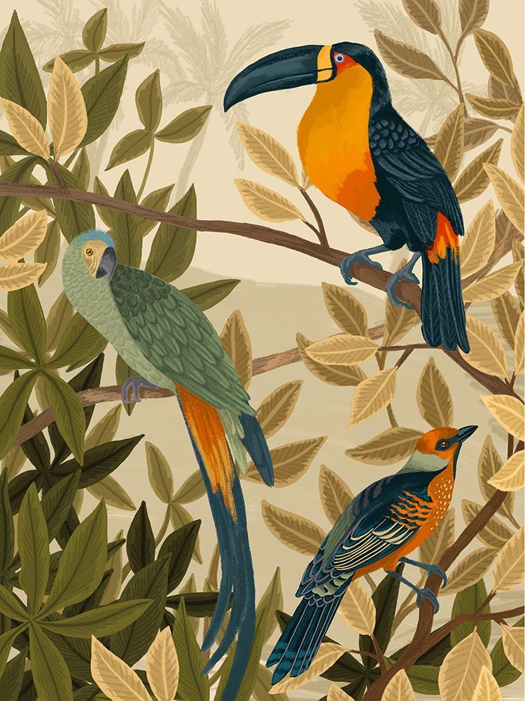 Paradise Birds art print by Goed Blauw for $57.95 CAD
