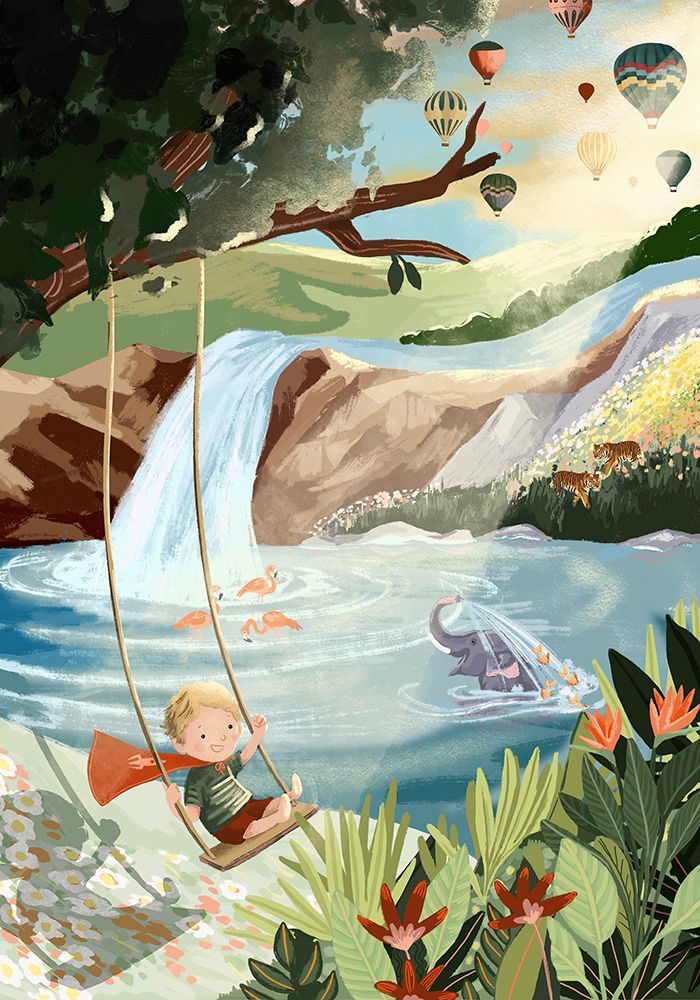 Swingset Dreams art print by Goed Blauw for $57.95 CAD