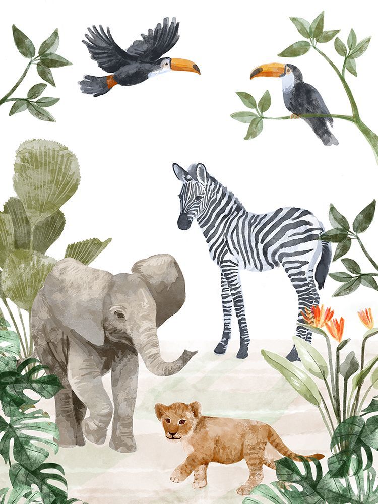 Jungle Babies art print by Goed Blauw for $57.95 CAD