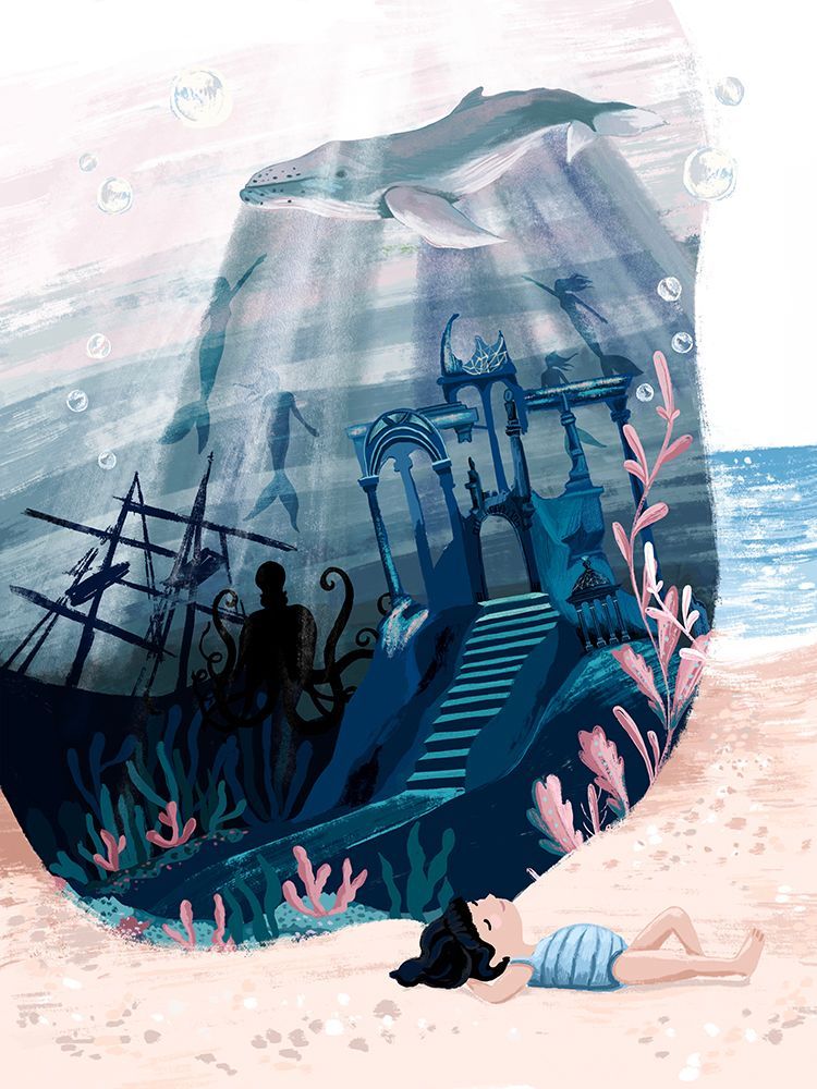 Sea Dreamworld art print by Goed Blauw for $57.95 CAD