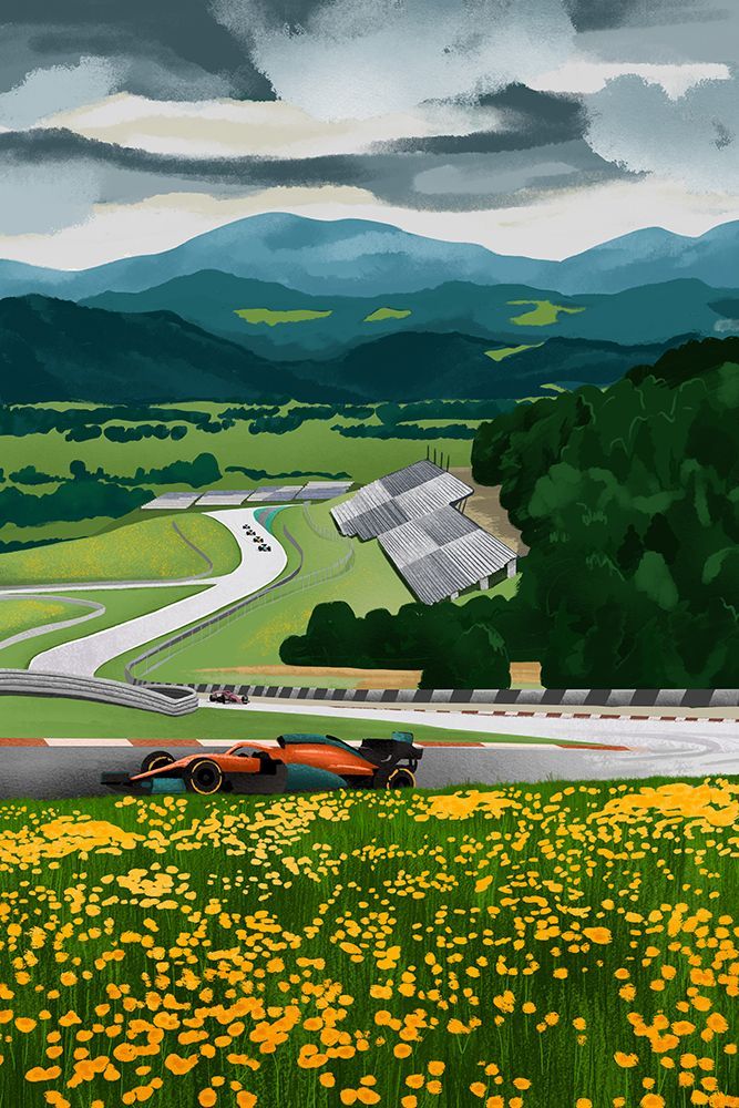 Racetrack of Austria art print by Goed Blauw for $57.95 CAD