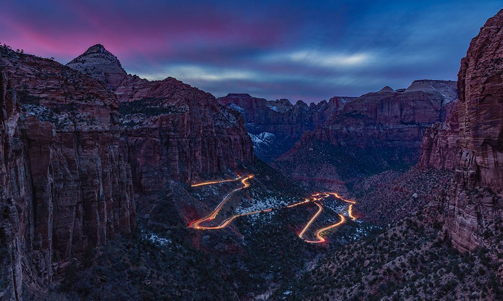 Sunset At Zion art print by Yue Wu for $57.95 CAD