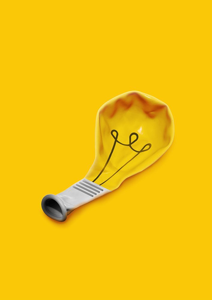 Deflated Idea art print by Artem Pozdniakov for $57.95 CAD