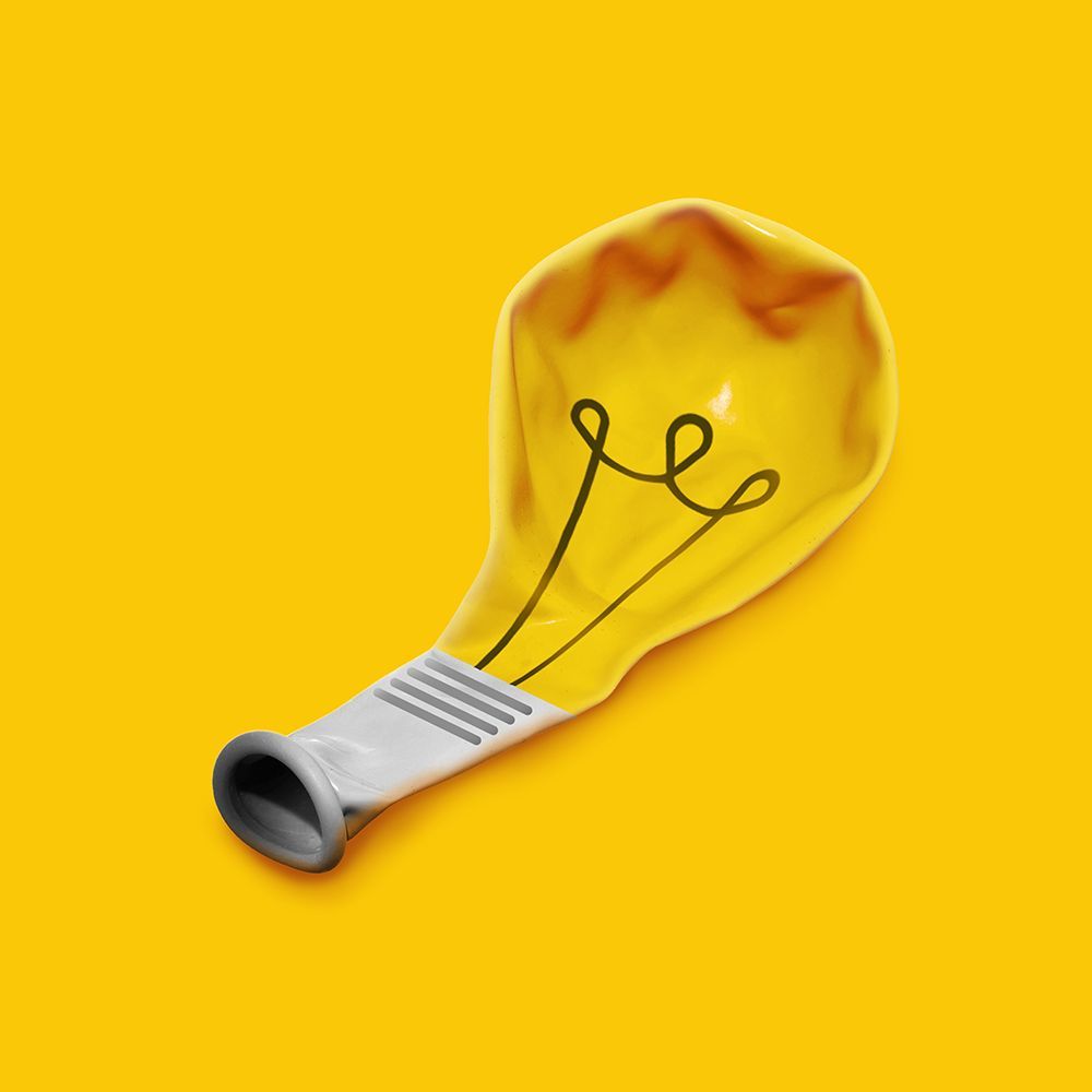 Deflated Idea art print by Artem Pozdniakov for $57.95 CAD