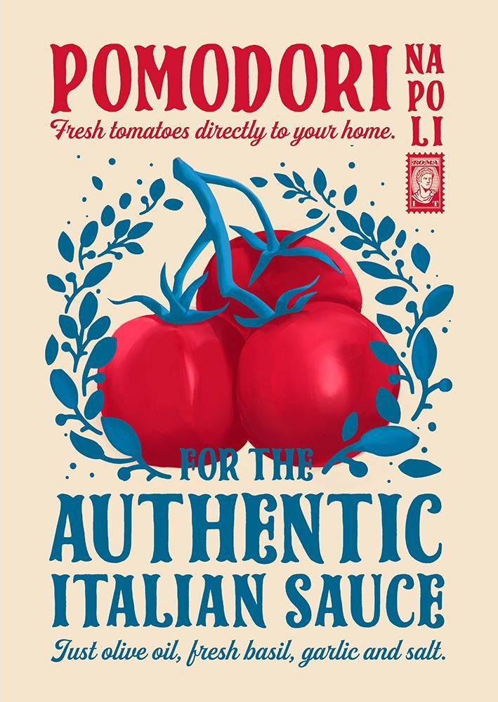 Pomodori Kitchen print art print by Dionisis Gemos for $57.95 CAD