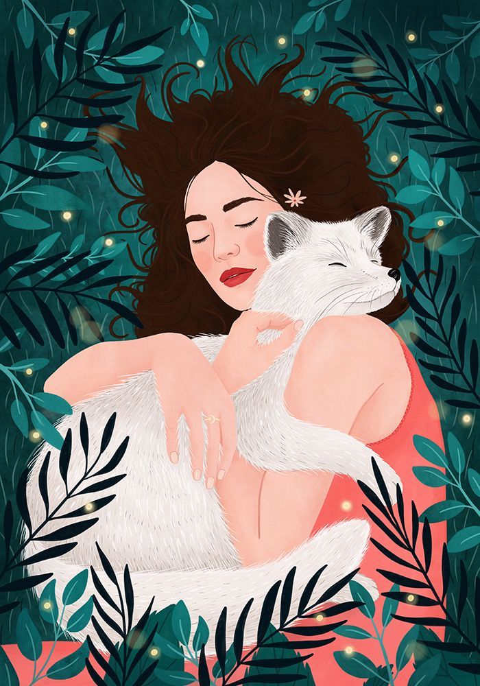 Polar Fox art print by Petra Holikova for $57.95 CAD
