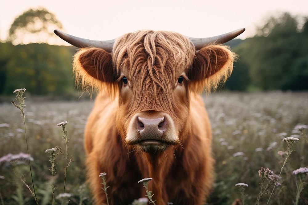 Highland Cow art print by Treechild for $57.95 CAD