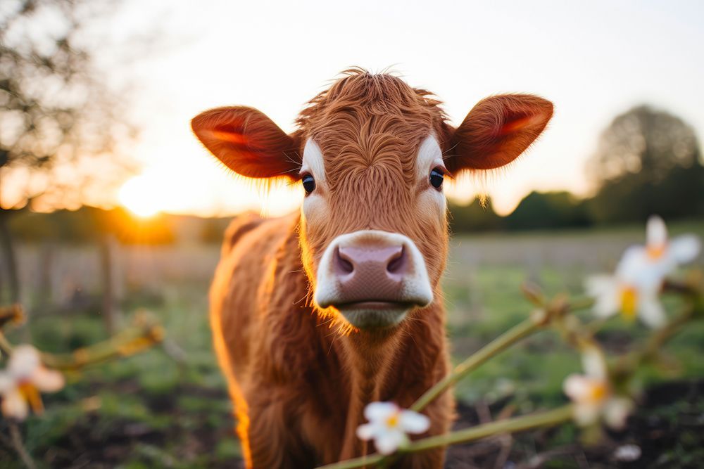 Young Cow art print by Treechild for $57.95 CAD