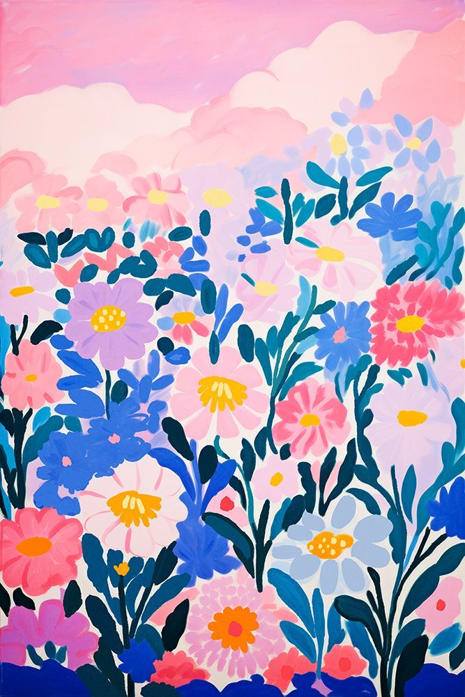 Wild Flower Field art print by Treechild for $57.95 CAD