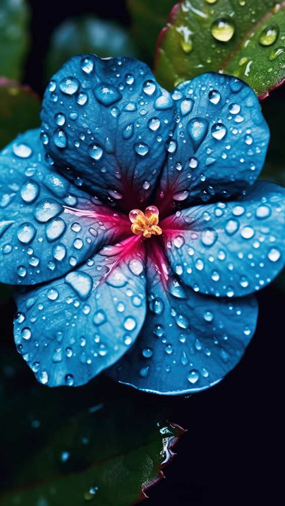 Blue Lagoon Flower art print by Treechild for $57.95 CAD