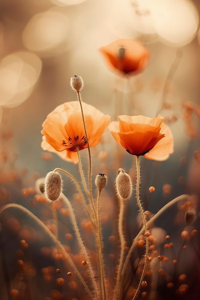 Poppy In Morning Sun art print by Treechild for $57.95 CAD