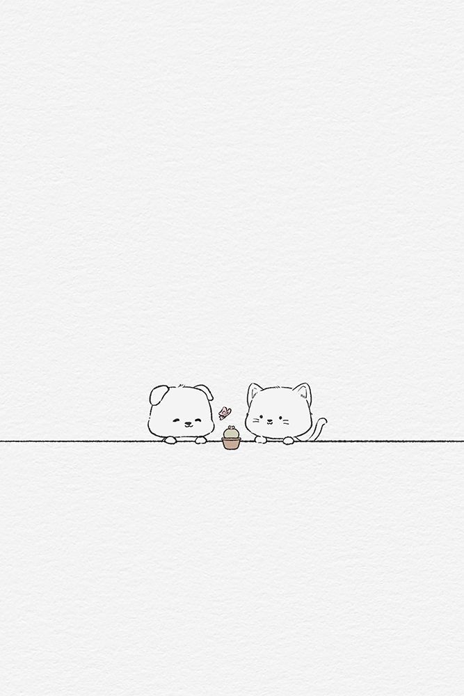 Cat and Dog In Love Lock art print by Xuan Thai for $57.95 CAD