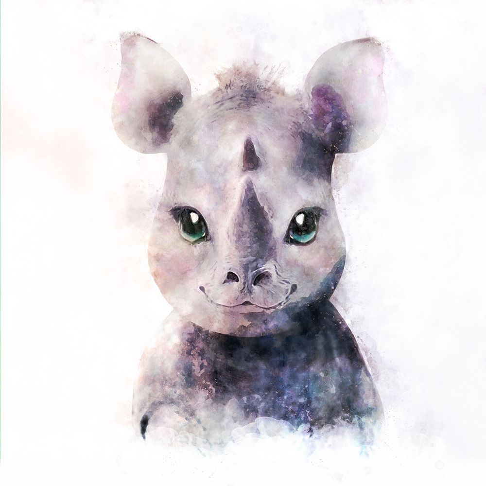 Baby Rhino art print by Emel Tunaboylu for $57.95 CAD