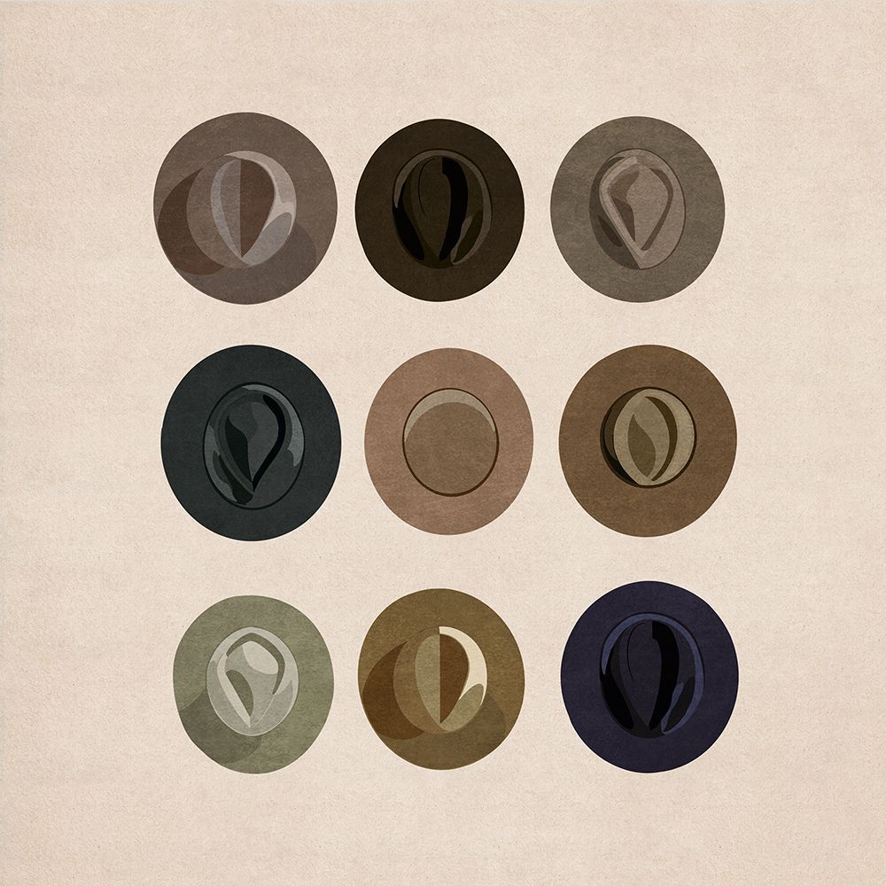 Hats art print by Emel Tunaboylu for $57.95 CAD