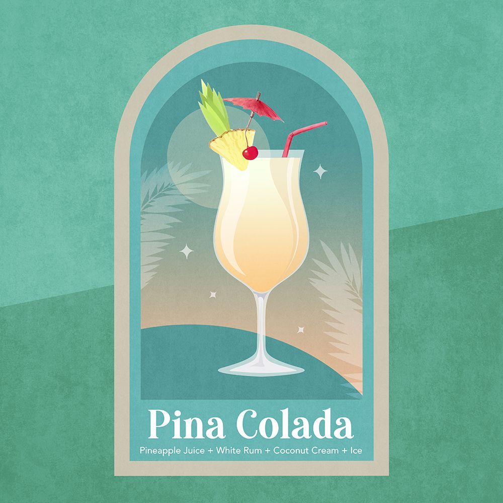 Kokteyl Pina Colada art print by Emel Tunaboylu for $57.95 CAD