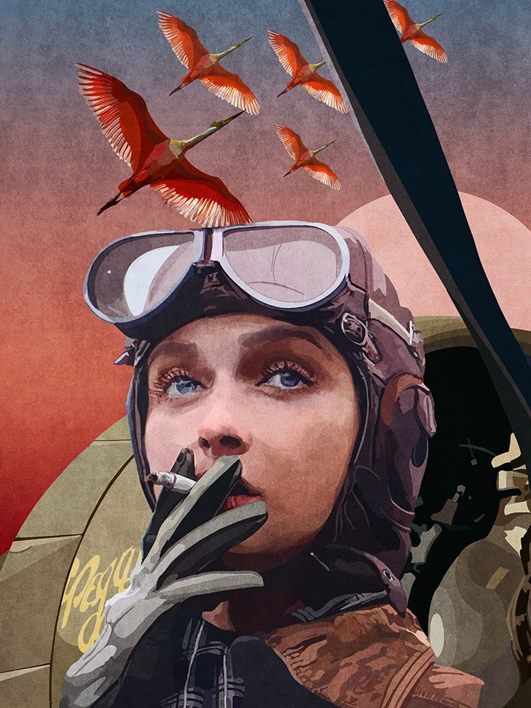 Woman Pilot art print by Emel Tunaboylu for $57.95 CAD