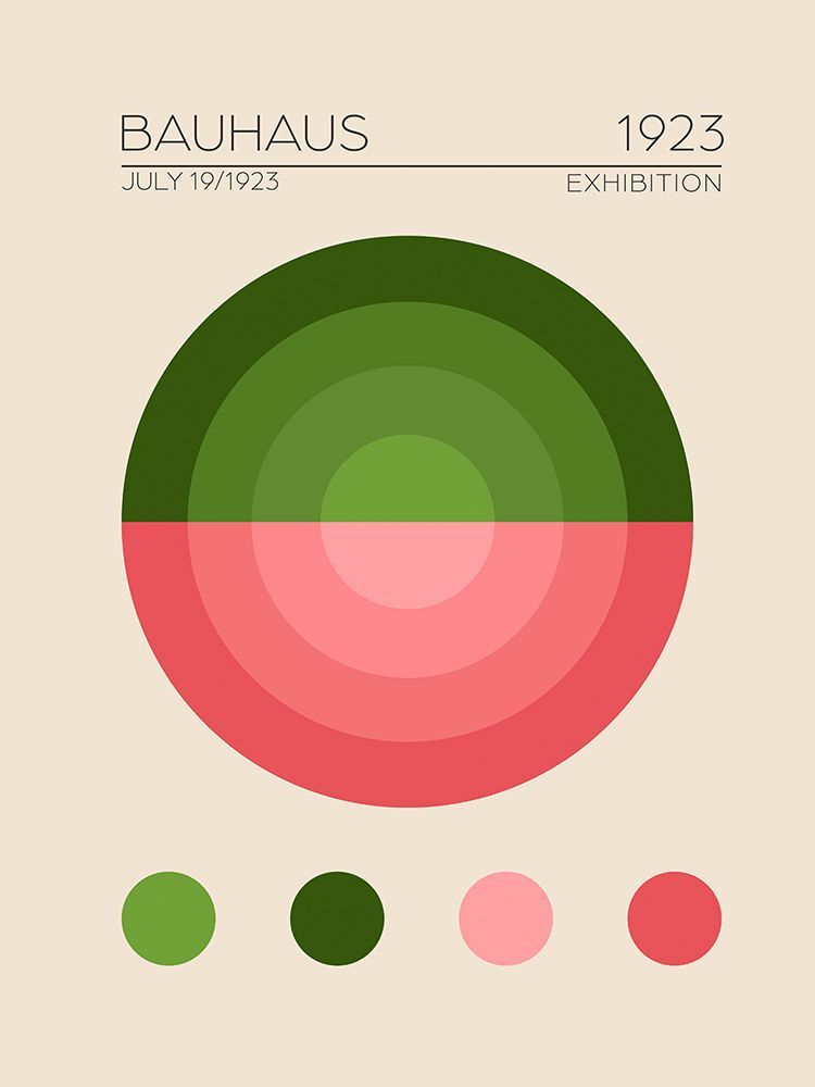 Bauhaus Yesil Daire art print by Emel Tunaboylu for $57.95 CAD