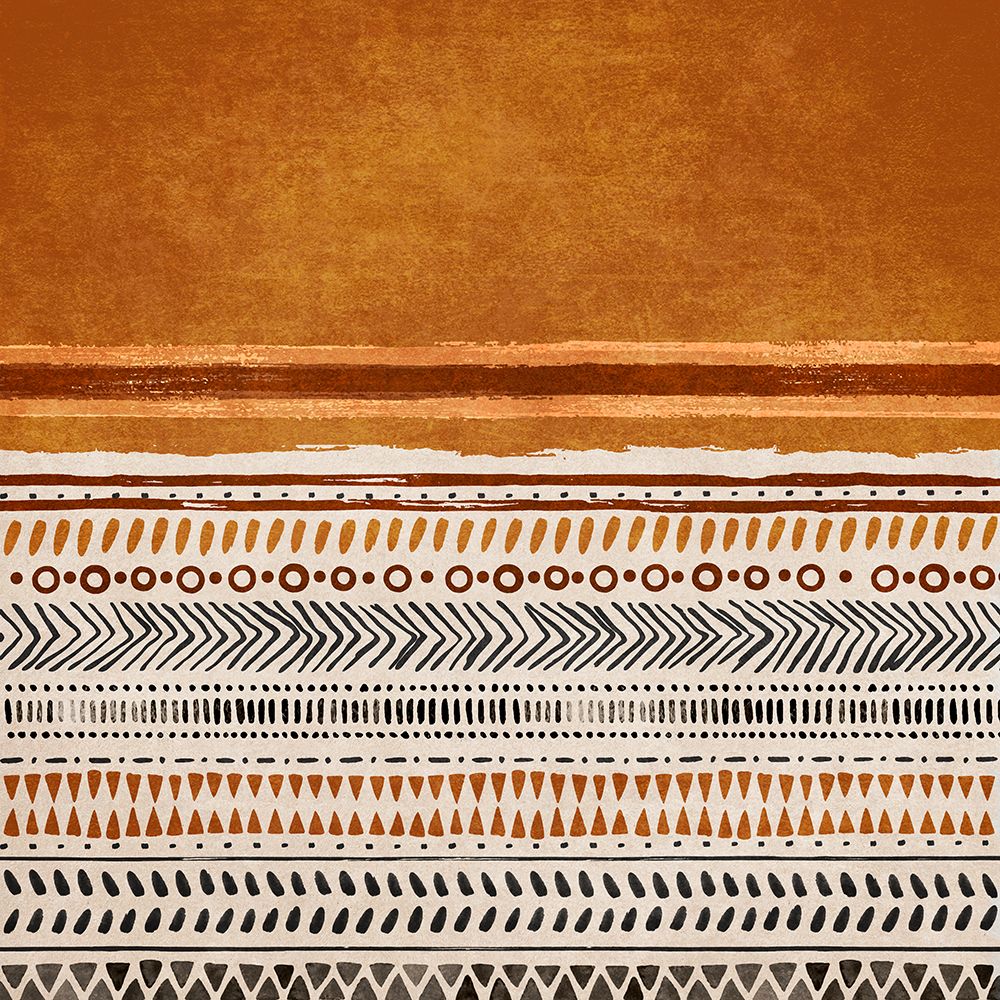 Kilim Turuncu2 art print by Emel Tunaboylu for $57.95 CAD