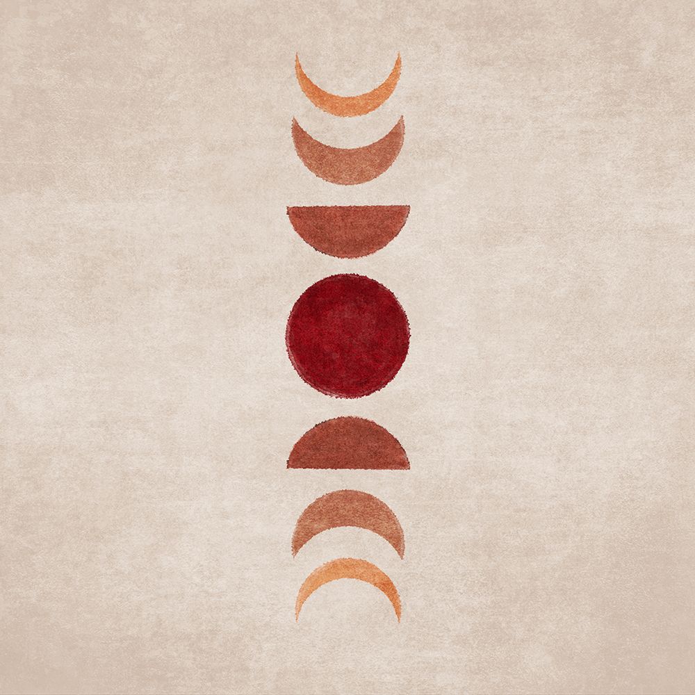 Bej Moon Phases art print by Emel Tunaboylu for $57.95 CAD