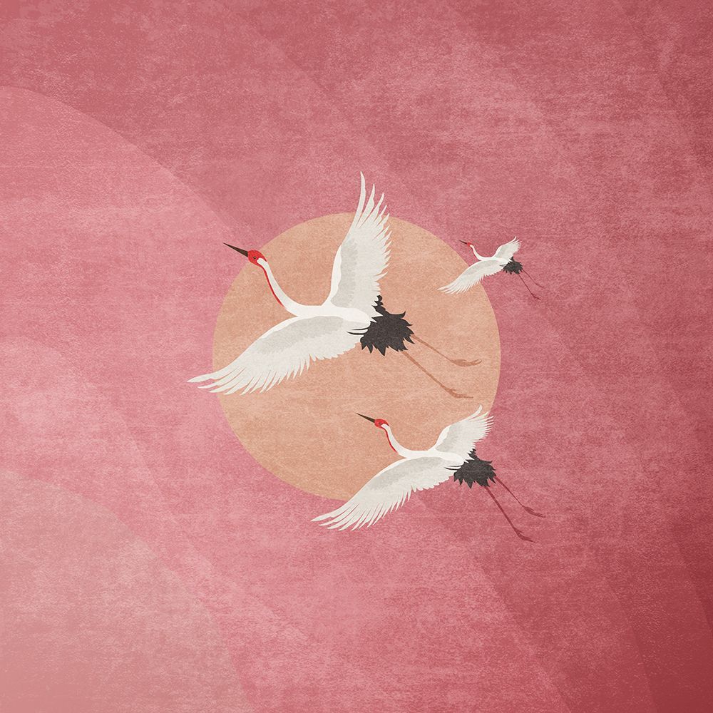 Flying Cranes art print by Emel Tunaboylu for $57.95 CAD