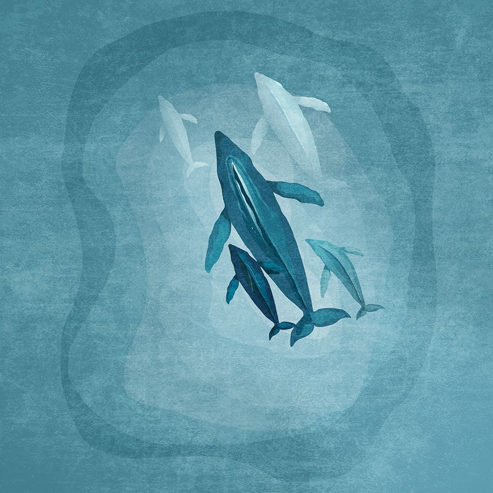 Whalesfamily art print by Emel Tunaboylu for $57.95 CAD