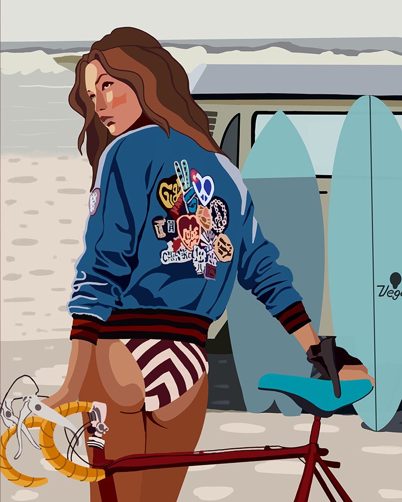 Bike 4X5 Print By Bohonewart art print by Emel Tunaboylu for $57.95 CAD