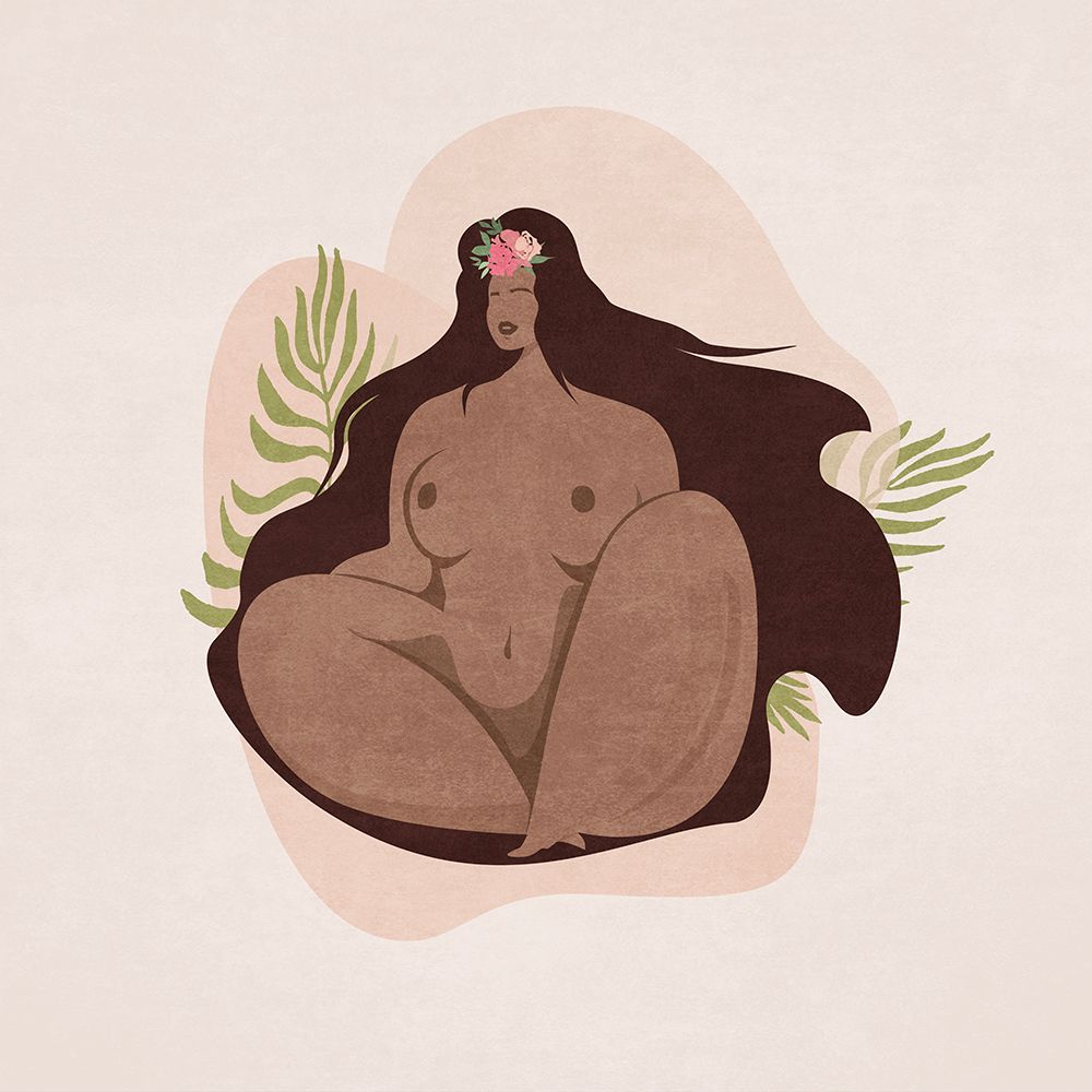 Beautiful Curvy B Lady 03 art print by Emel Tunaboylu for $57.95 CAD
