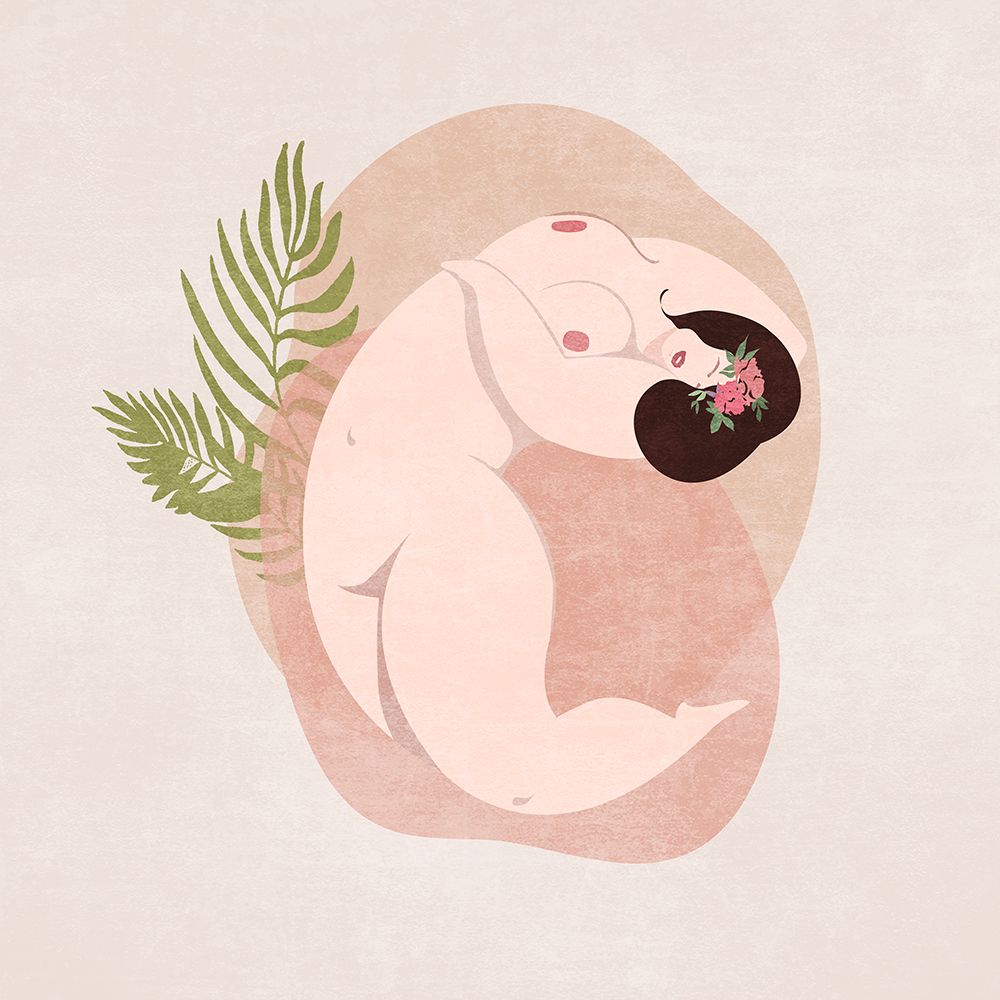 Beautiful Curvy Lady 02 art print by Emel Tunaboylu for $57.95 CAD